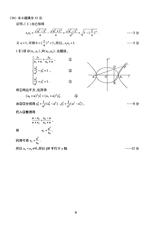 2005年成人高考数学试题及答案下(高起点理工类(图3)