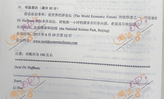 2012成人高考专升本英语作文(图1)